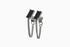 Ameya अमेय | Onyx | Ohrstecker mit Kette | Silber | Rhodiniert